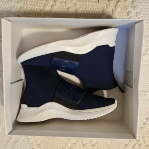 Calvin Klein Dark Navy Uni Stretch Knit/Cow Silk